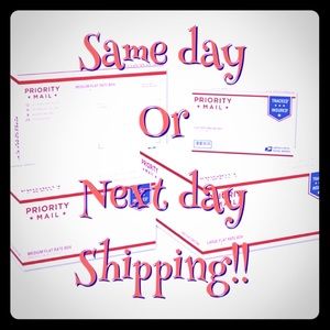 Same day or next day shipping!